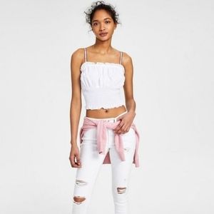 NWOT - Smocked Crop Top